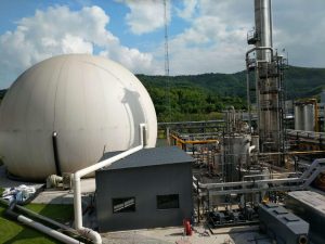 Production of biomethane from food waste in Ningbo